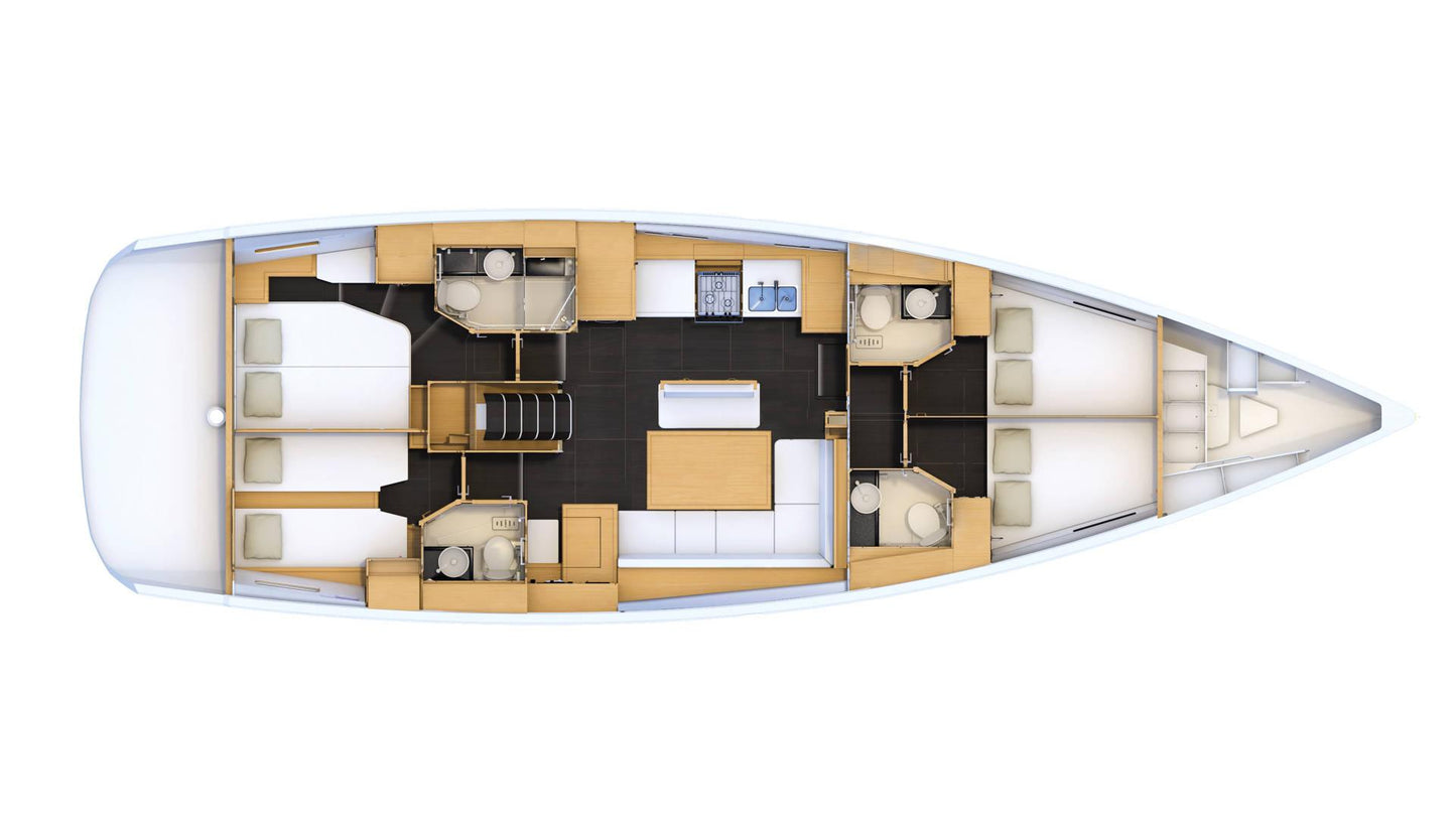 Monohull full yacht